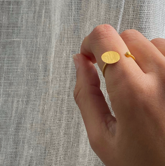BASIC - Bague, Plaqué Or
