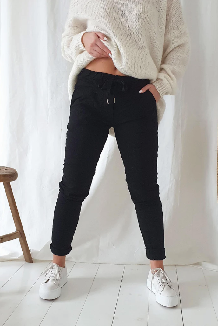 STRETCH JOGGER Pantalon - Noir