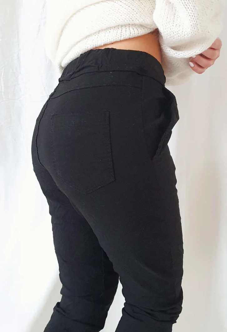 STRETCH JOGGER Pantalon - Noir