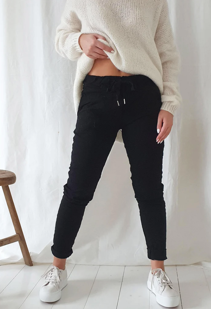 STRETCH JOGGER Pantalon - Noir