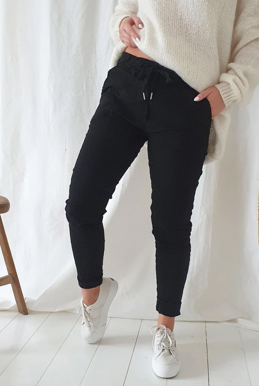 STRETCH JOGGER Pantalon - Noir