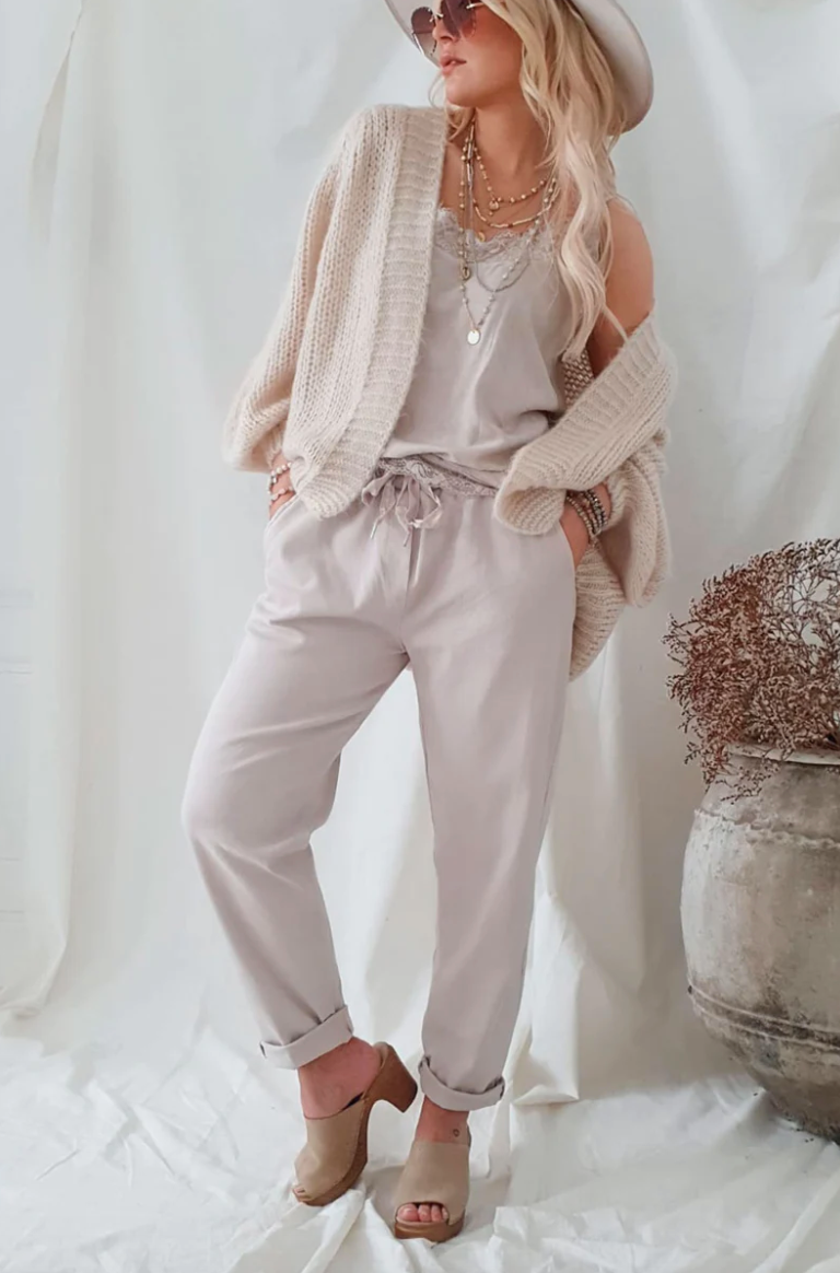 BENGALINE joggers - Sand