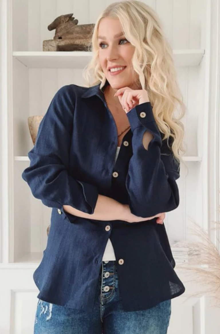 BOYFRIEND Chemise – Navy