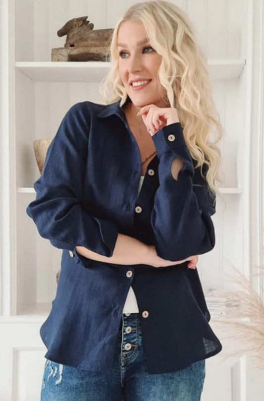 BOYFRIEND Chemise – Navy