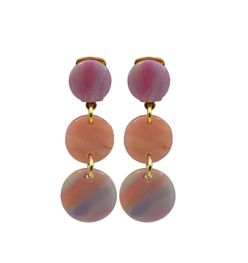 JADE- Boucle d'oreille - Rose