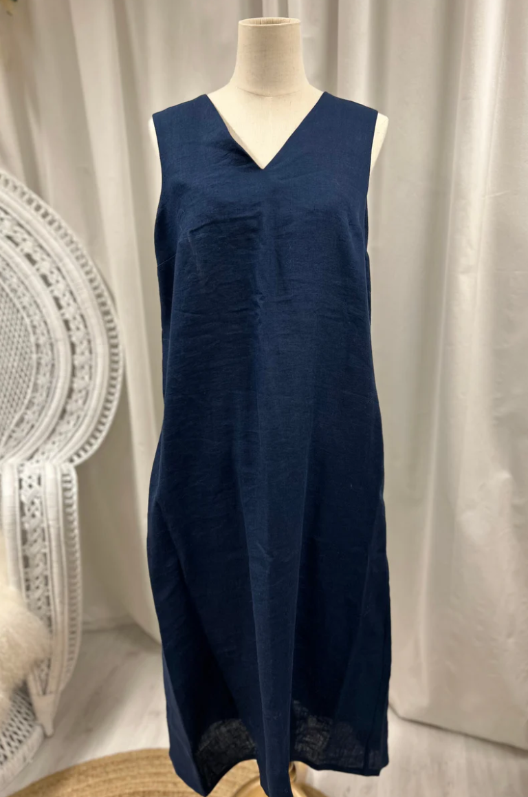 robe_ariel_navy_sina_and_co