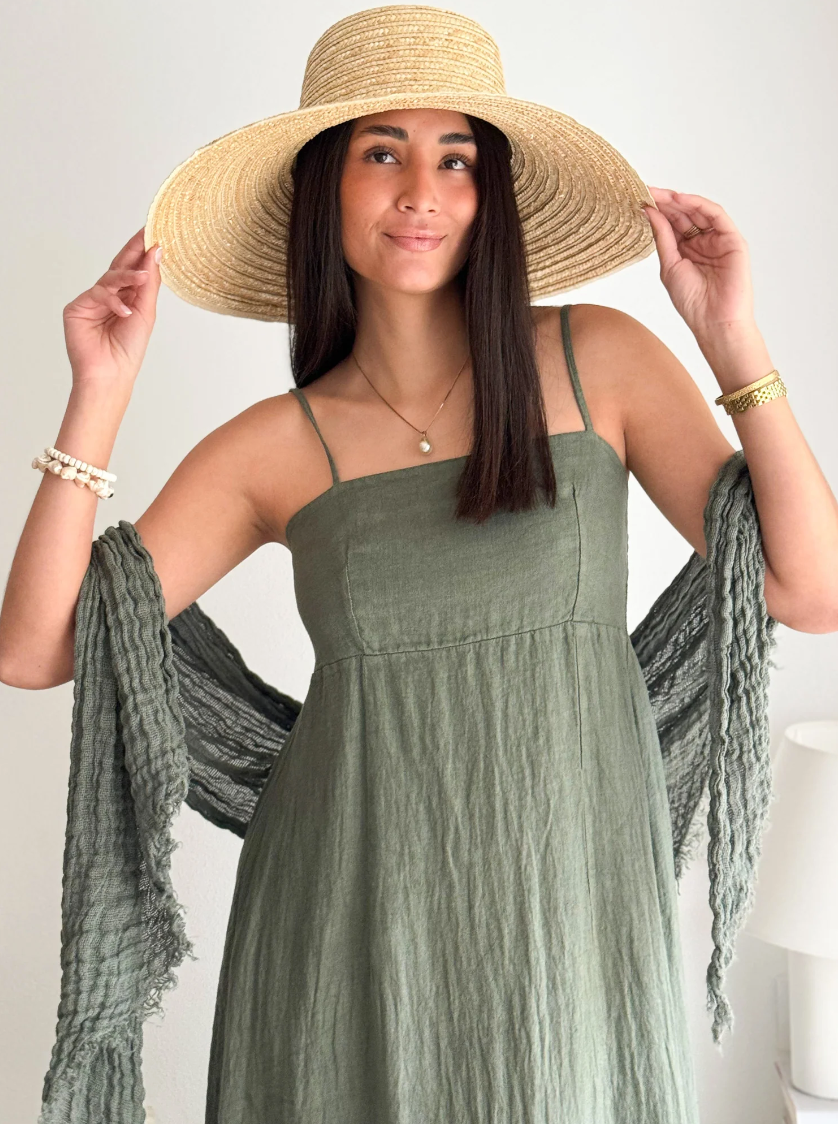 ROBE NETTA - Vert