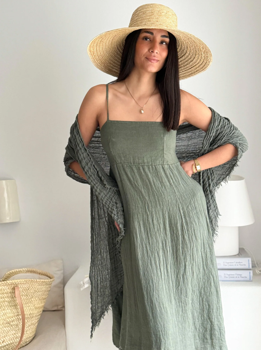 ROBE NETTA - Vert