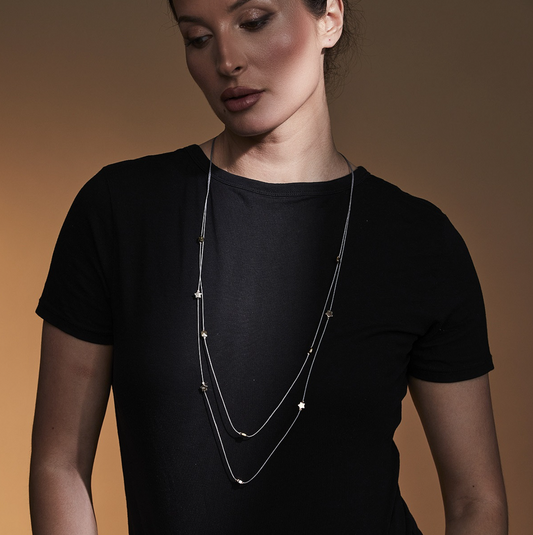 FELICIA - Collier - Gris/or