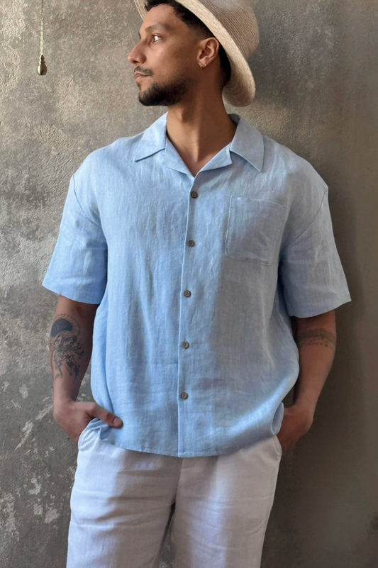 BOXY - Chemise - Bleu oxford