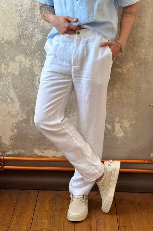 PANTALON LOOSE - Blanc