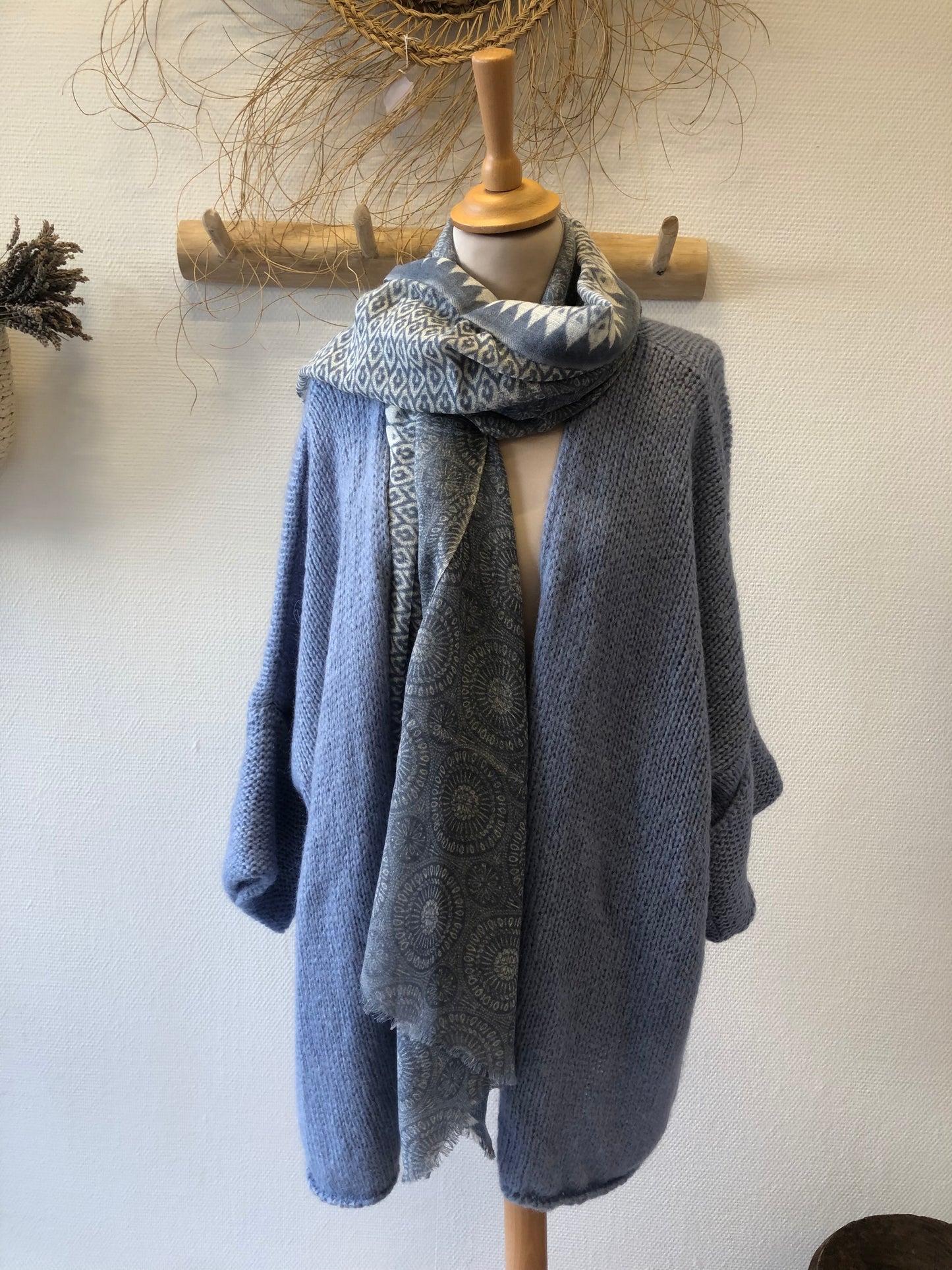 MOSAIC - Echarpe - Bleu