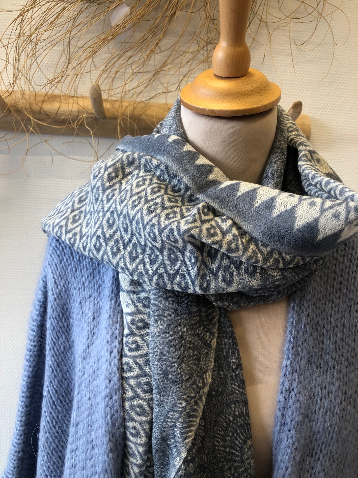 MOSAIC - Echarpe - Bleu