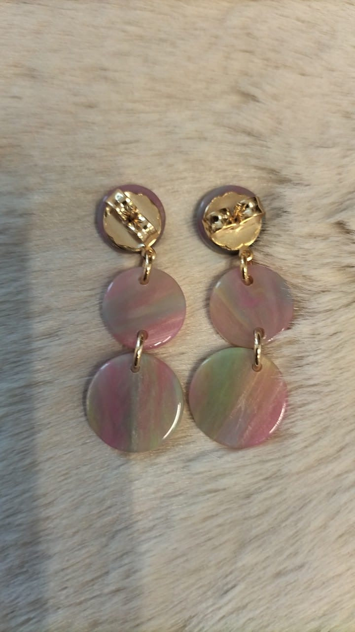 JADE- Boucle d'oreille - Rose
