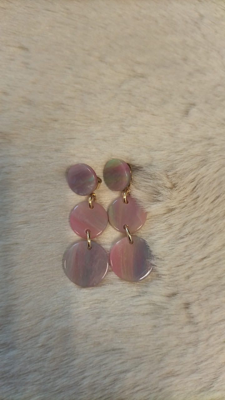JADE- Boucle d'oreille - Rose