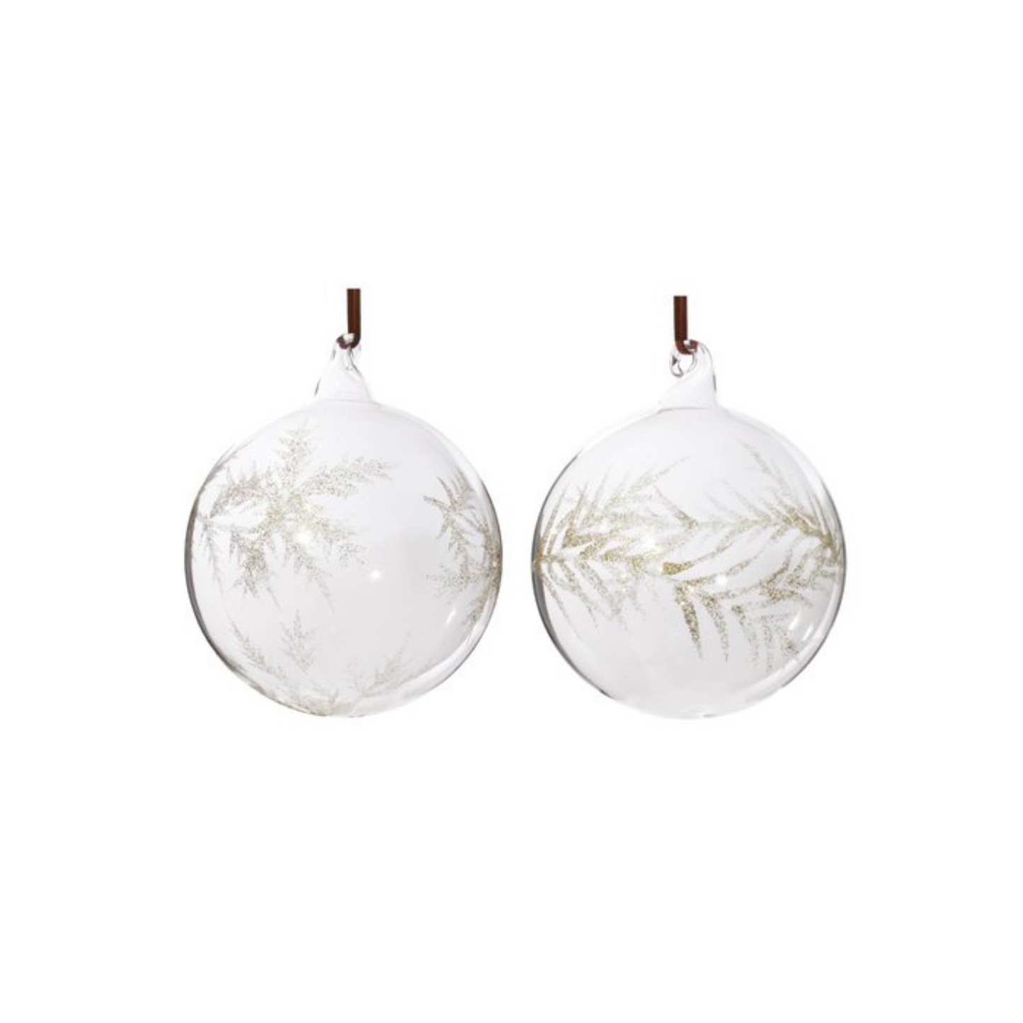 BOULE DE NOËL - Transparent / or