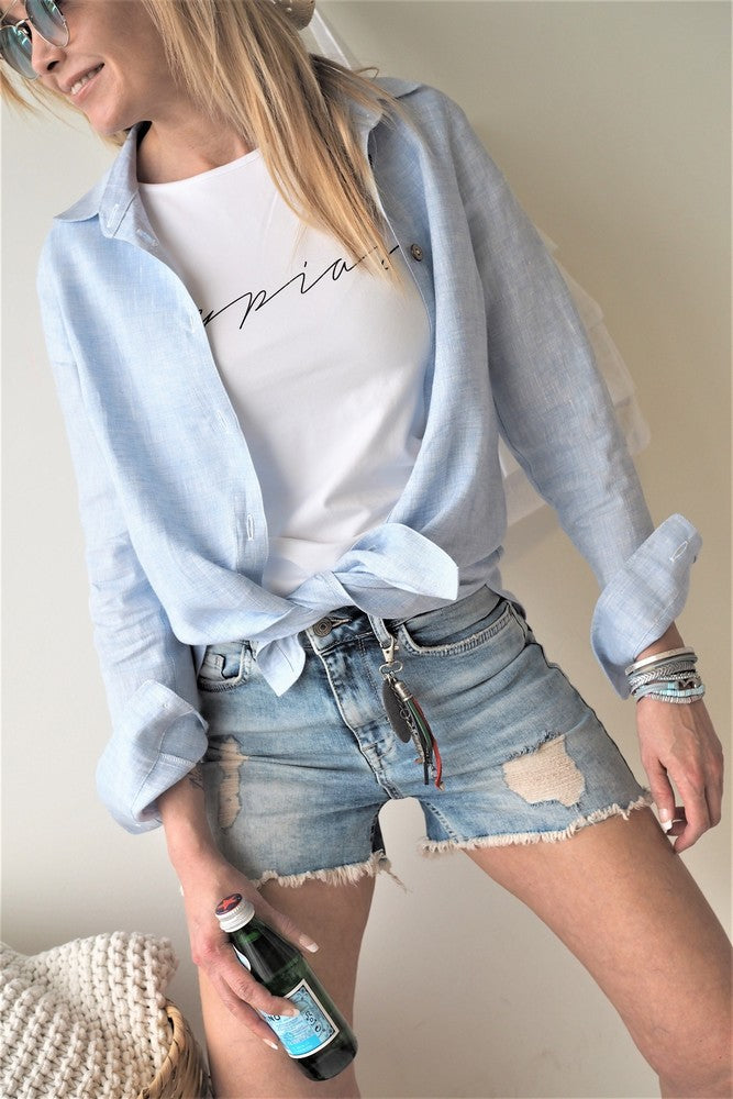 BOYFRIEND Chemise - Bleu Oxford