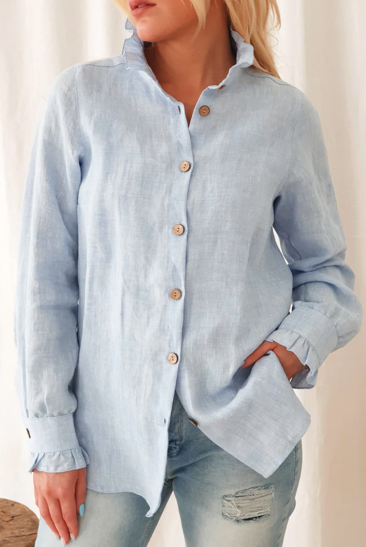 RUFFLE - Bleu oxford