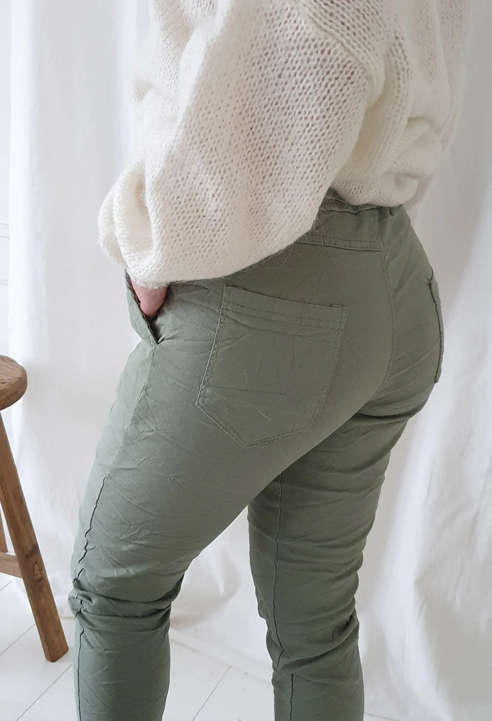 STRETCH JOGGER Pantalon - Olive