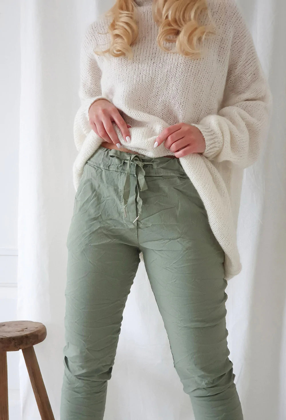 STRETCH JOGGER Pantalon - Olive