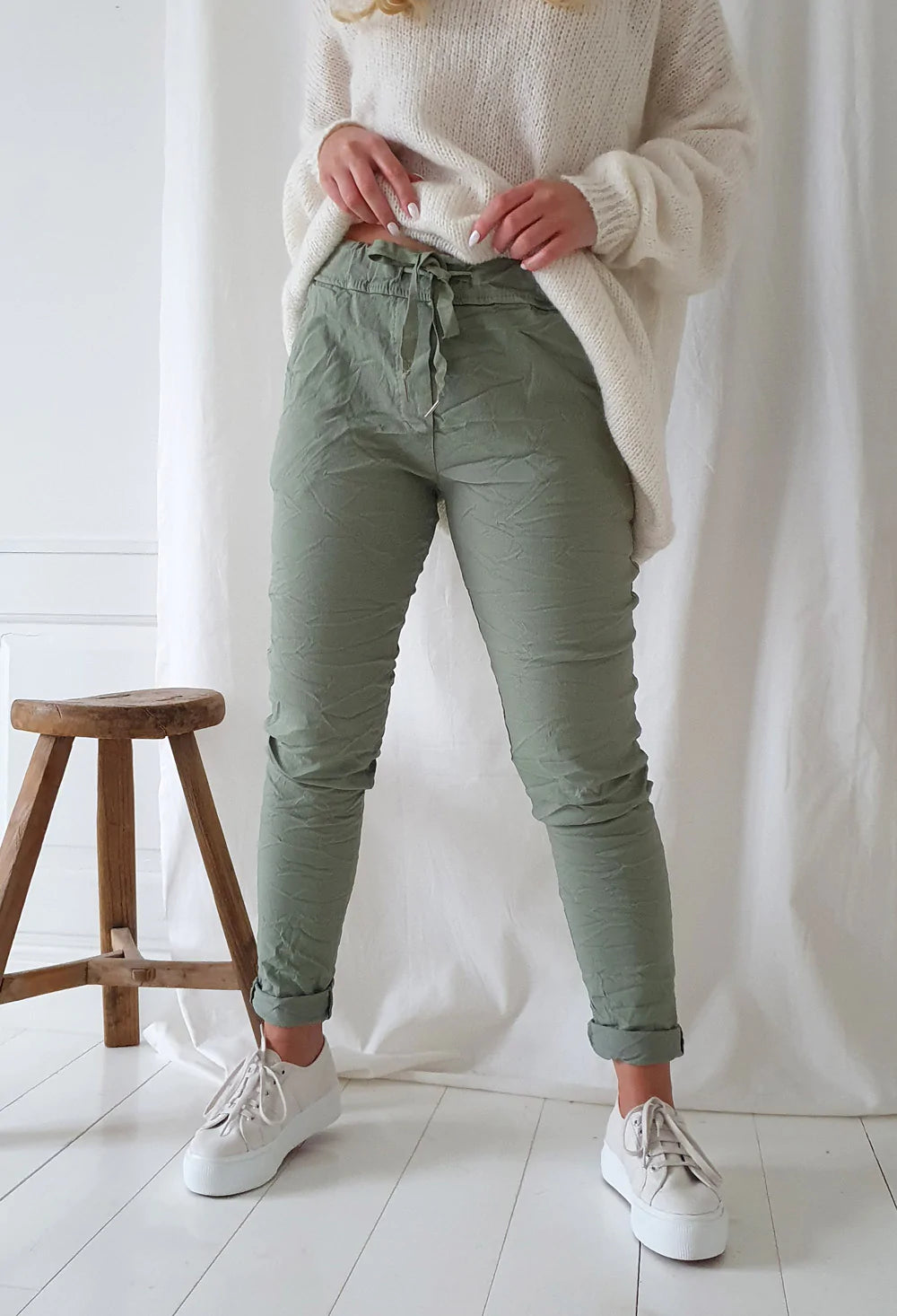 STRETCH JOGGER Pantalon - Olive