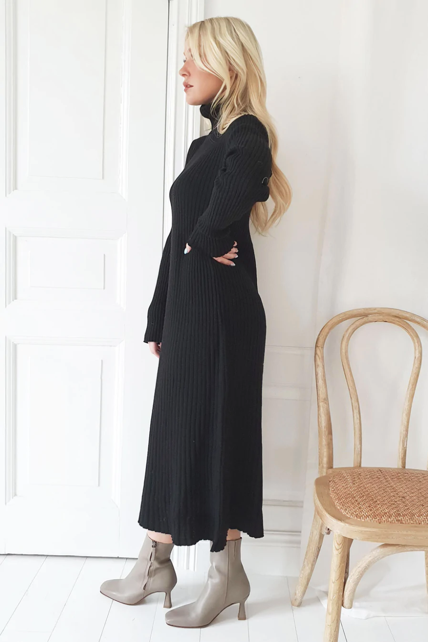ALESSIA - Robe pull - Noir
