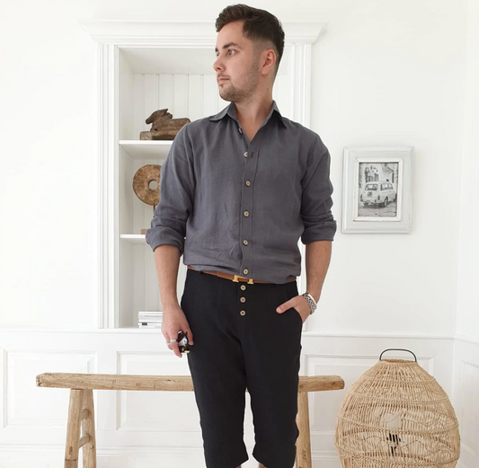 JOHN - Chemise - Graphite