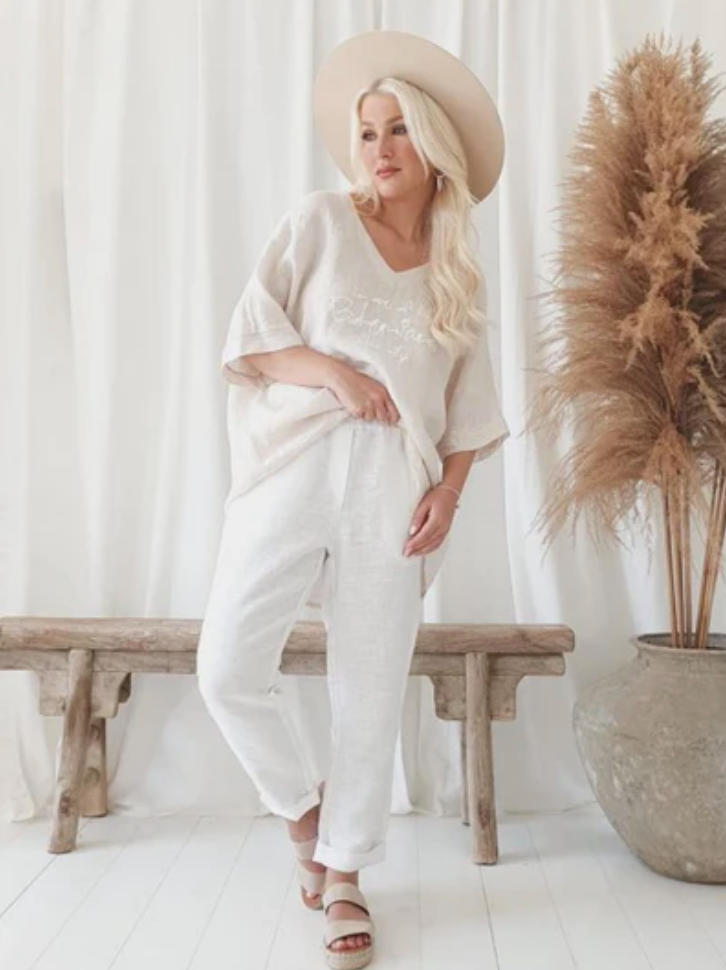 JOGGER Lin - Blanc