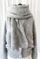 FLUFFY - Echarpe - Gris