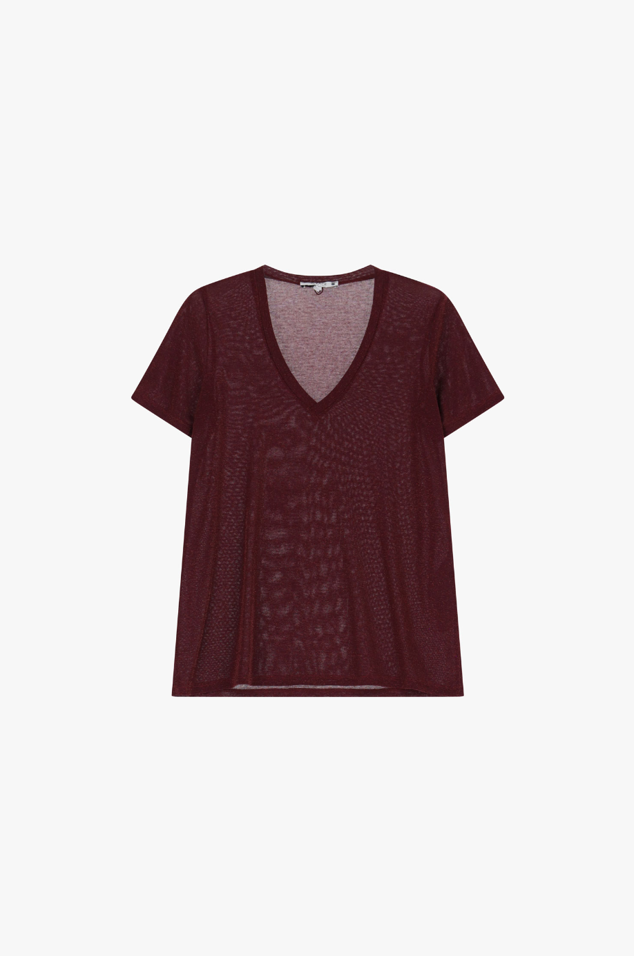 T-SHIRT UNI - Métallisé - Bordeau