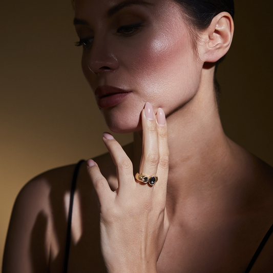 BAGUE IRA - Gris/or