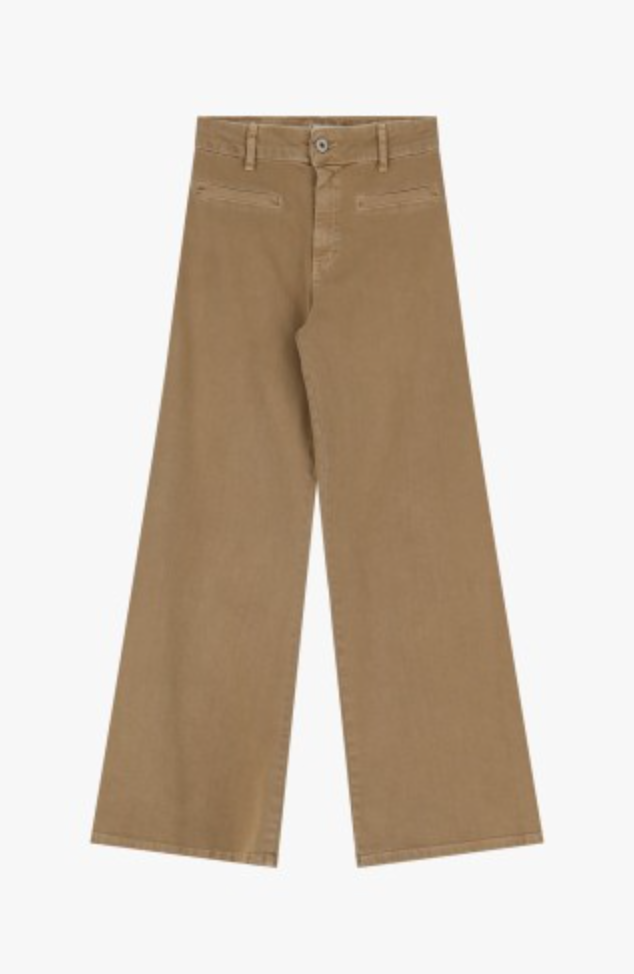 JEANS FLARE - Camel