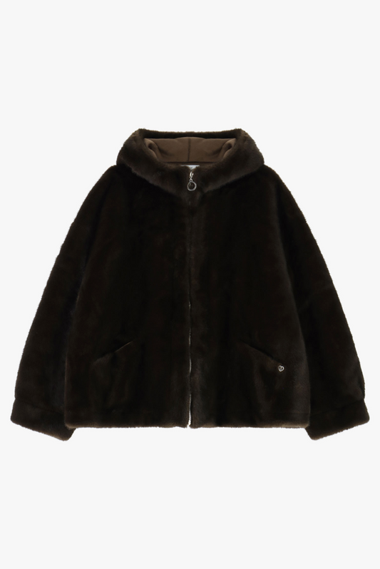 Manteau-marron-fausse_fourrure_zippé-capuche