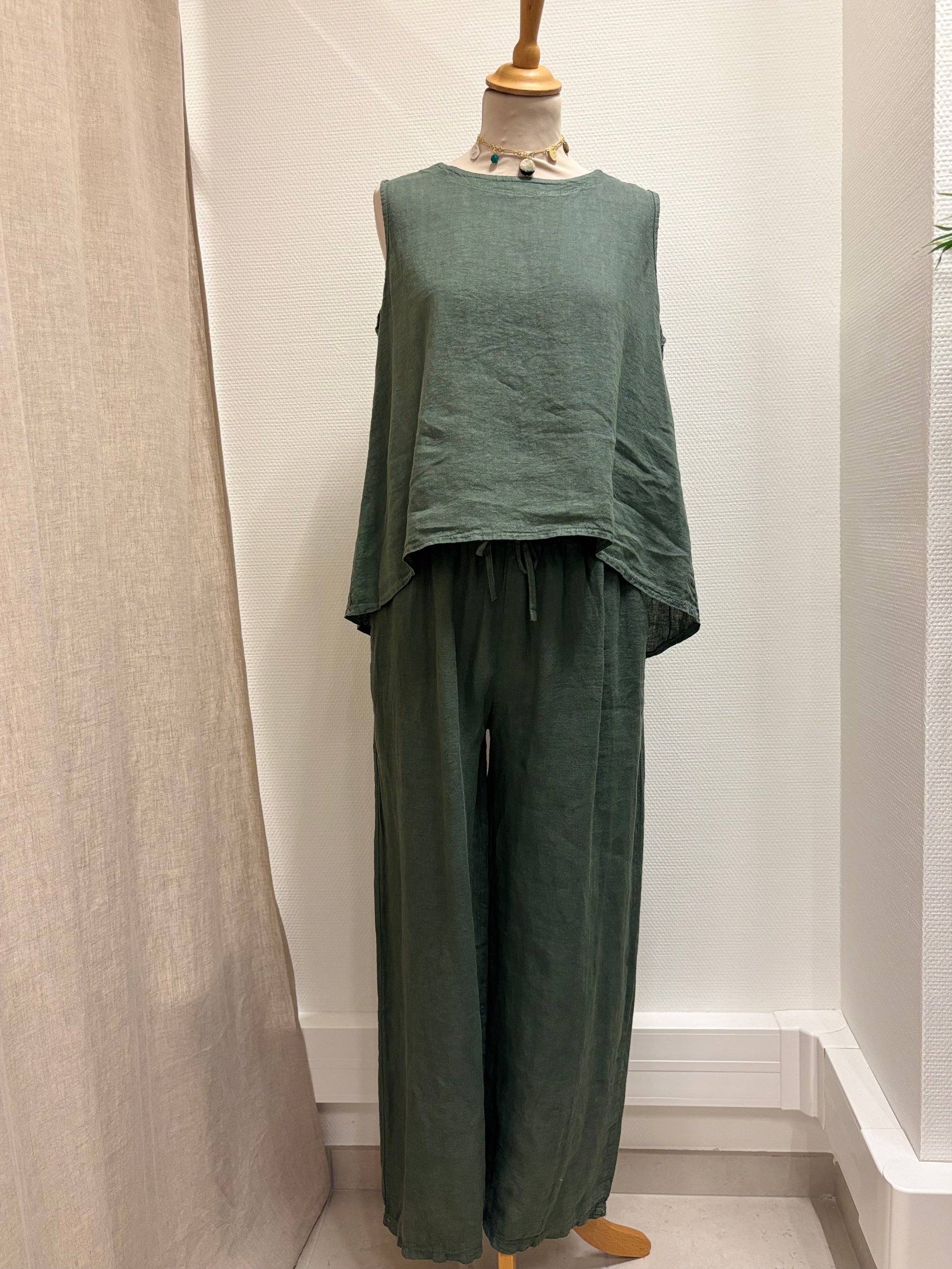 pantalon_lin_sina_and_co_vert