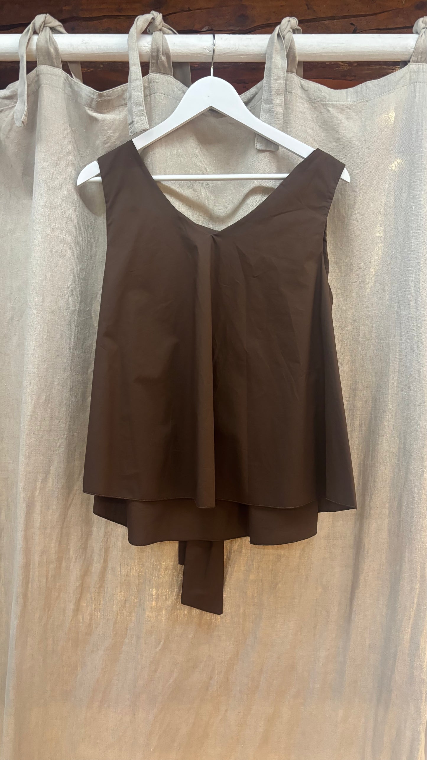 haut_marron_coton_sina_and_co