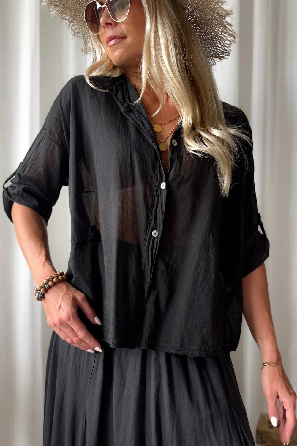 CHEMISE HALO - Noir