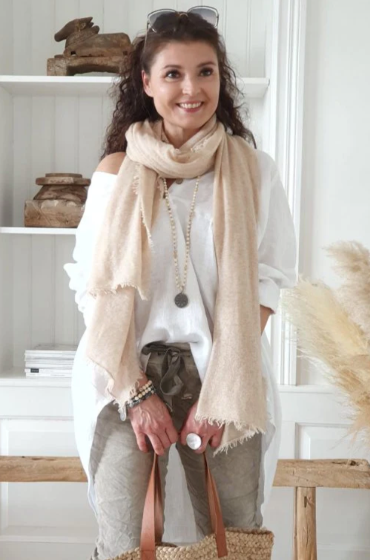 CASHEMIRE LOVE Echarpe – Beige