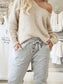 PERFECT JOGGERS BUTTON - Gris clair