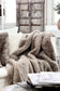 FLUFFY - Coussin taupe